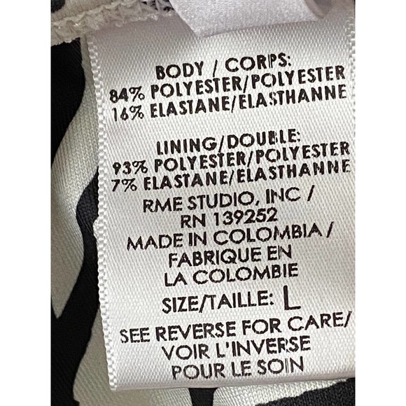 NWT Peixoto Womens Kai Swimsuit Sz Large Wild Zebra Plunging Neckline One Piece - Picture 13 of 14